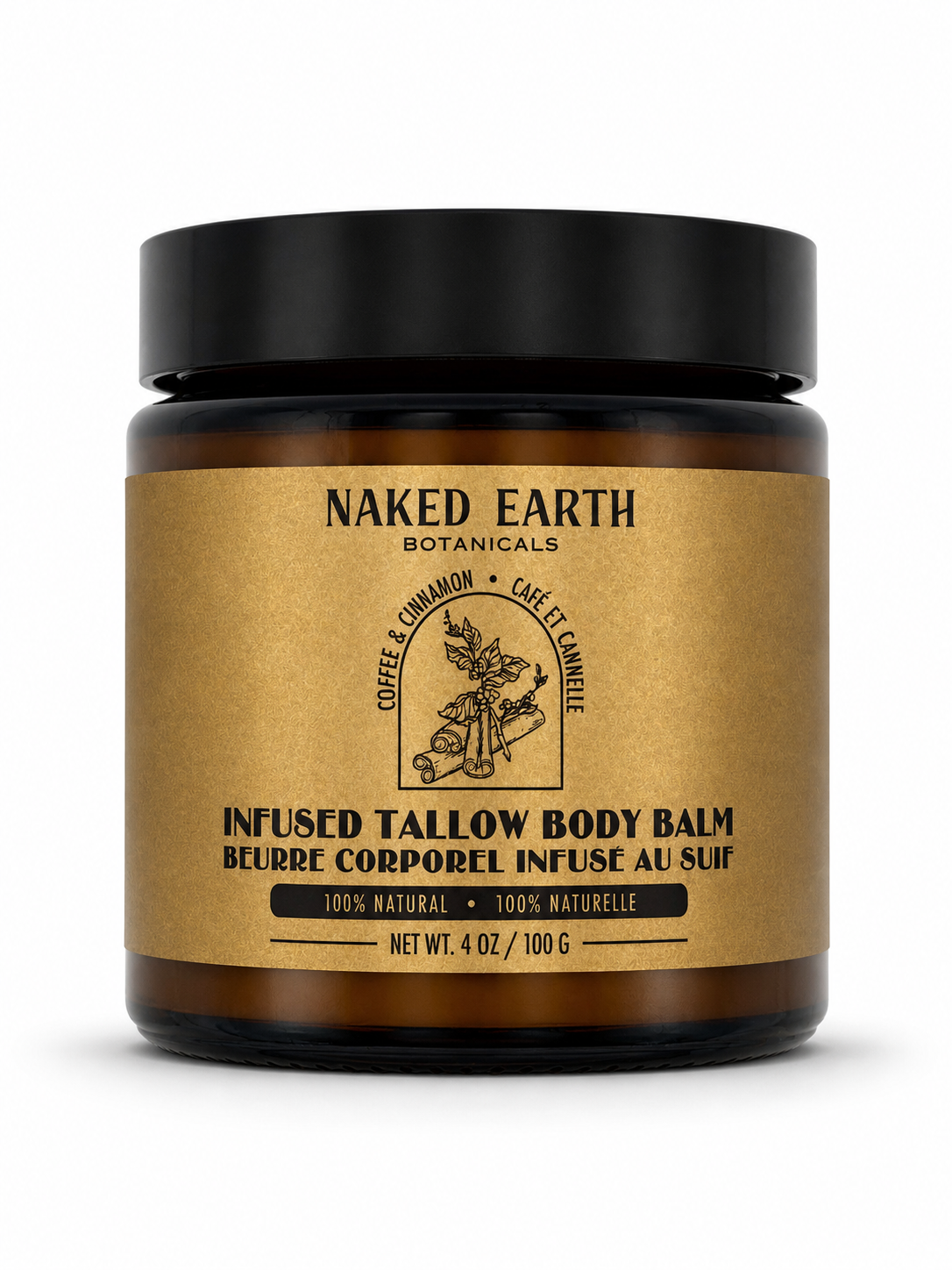 Coffee & Cinnamon Infused Tallow Body Balm